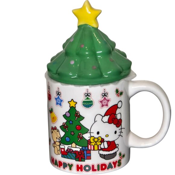 Hello Kitty Sanrio Christmas Tree Mug - New - Picture 1 of 10